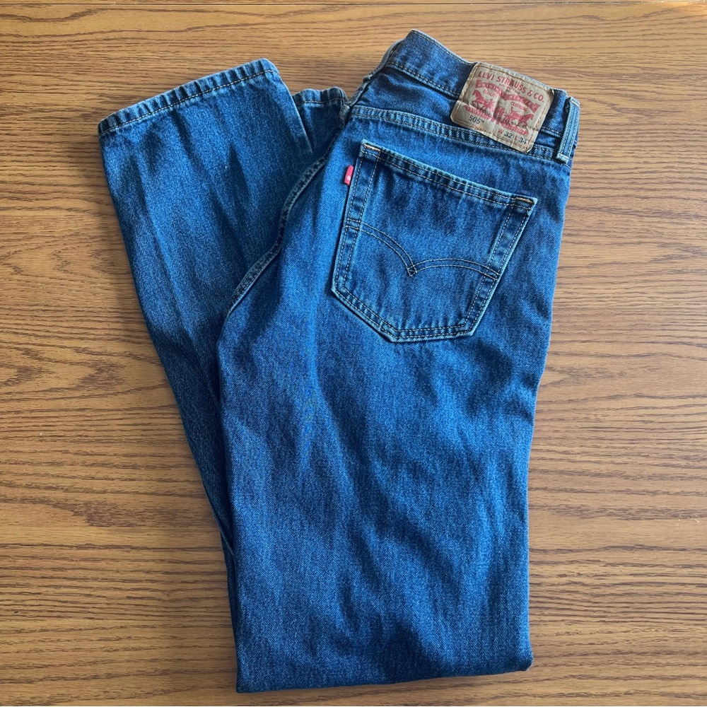 Levi 505 Dark Wash Jeans